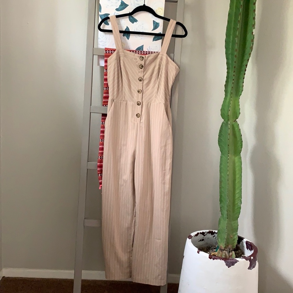 Wide leg romper